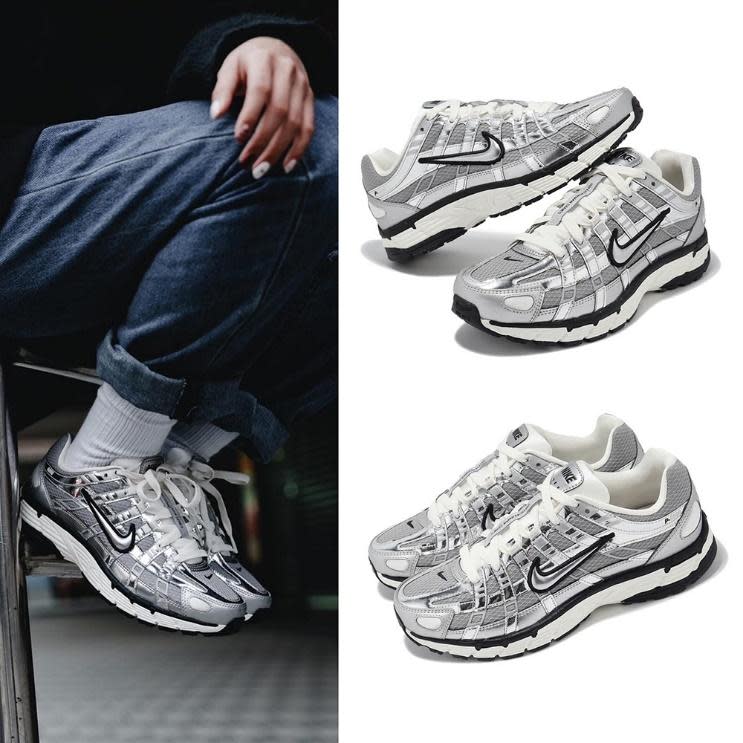 NIKE P-6000的金屬冷感設計充滿科技氛圍。（圖片來源：NIKE）