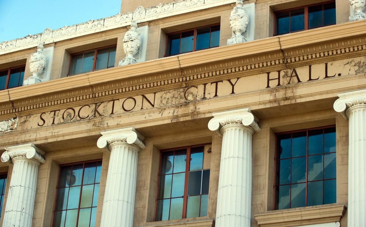 Stockton adopts a nearly $900 million budget, an end to the “status-quo” budgets of the years of bankruptcy recovery, CFO Kimberly Trammel said.