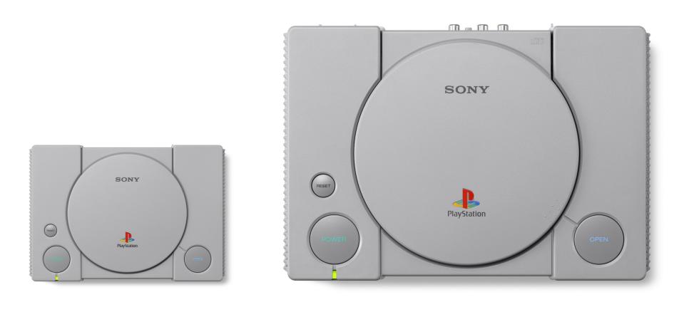 Playstation classic size comparison