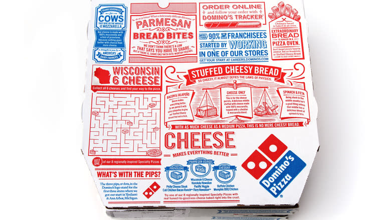 domino's pizza box