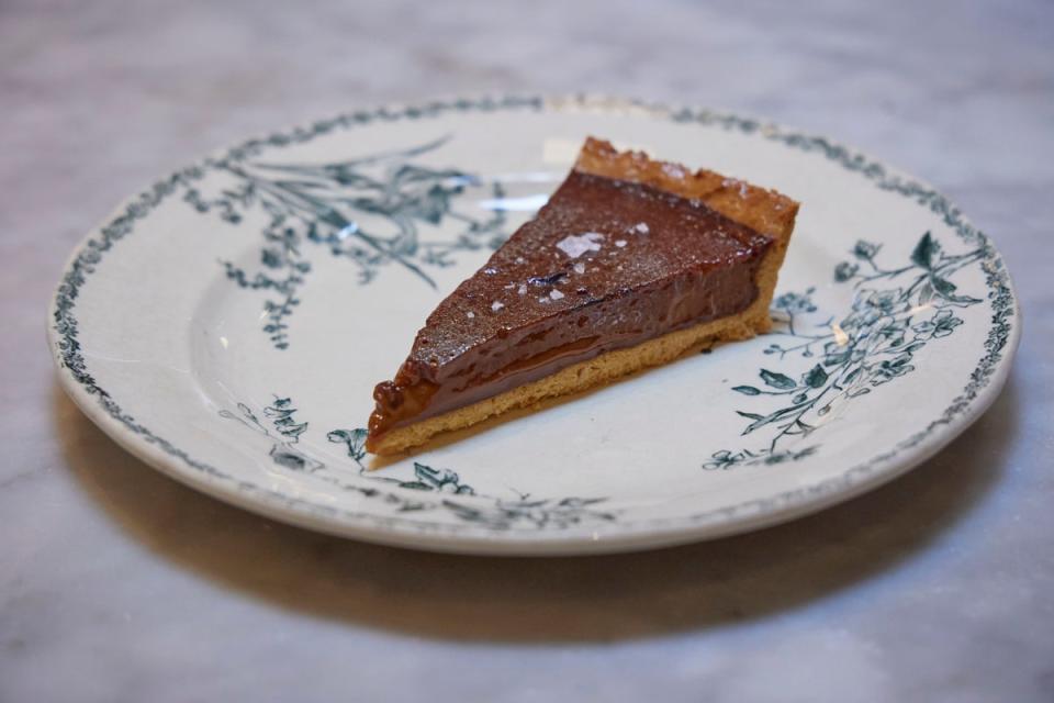 Fabulously creamy: the burnt milk tart (Matt Writtle)