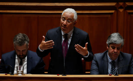 Portugal's Prime Minister Antonio Costa speaks during a biweekly debate at the parliament in Lisbon, Portugal, March 22, 2017. REUTERS/Rafael Marchante