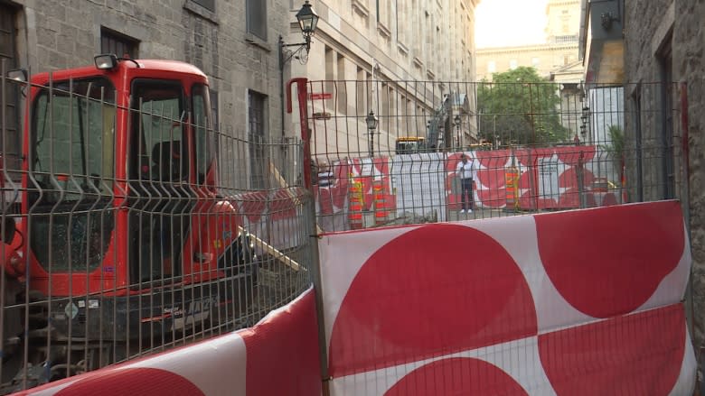 Old Montreal merchant feels the pinch as construction hits during peak tourist season