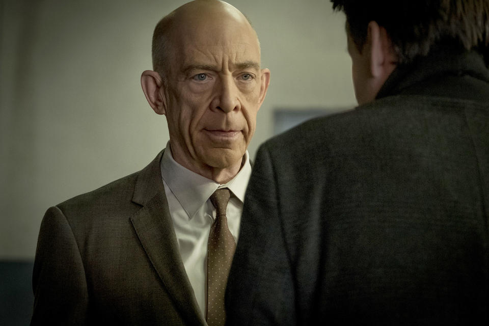 J. K. Simmons wearing a suit