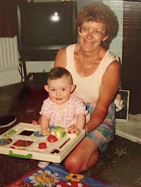 Emma Kershaw and her grandmother when they were younger.