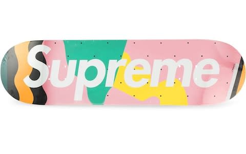  Supreme printed wooden skateboard