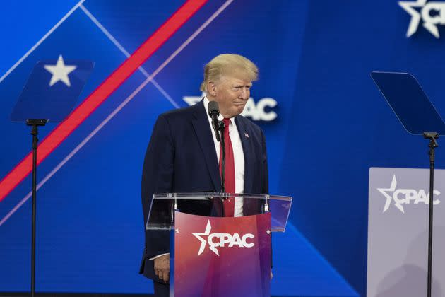 Trump speaks at CPAC 2022 in Dallas.