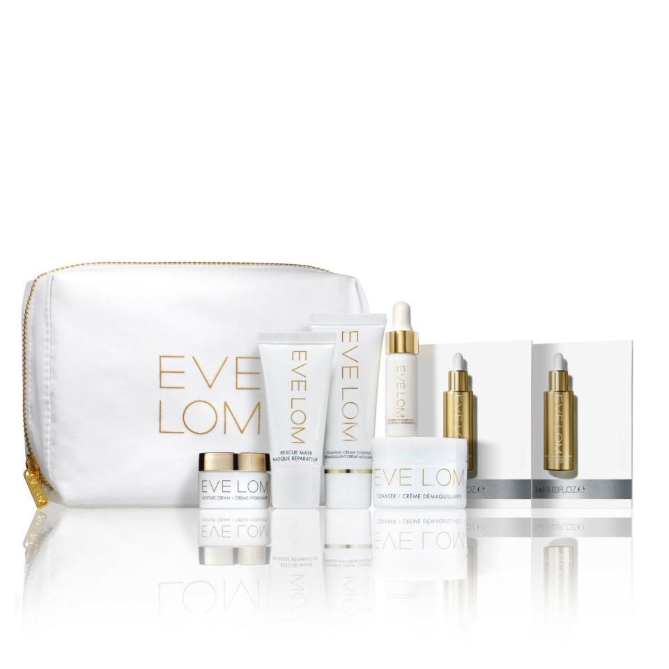 <p><a href="https://go.redirectingat.com?id=74968X1596630&url=https%3A%2F%2Fwww.evelom.com%2Fcollections%2Fsets%2Fproducts%2Fdiscovery-set&sref=https%3A%2F%2F" rel="nofollow noopener" target="_blank" data-ylk="slk:Shop Now;elm:context_link;itc:0;sec:content-canvas" class="link ">Shop Now</a></p><p>Discovery Set</p><p>evelom.com</p><p>$45.00</p>