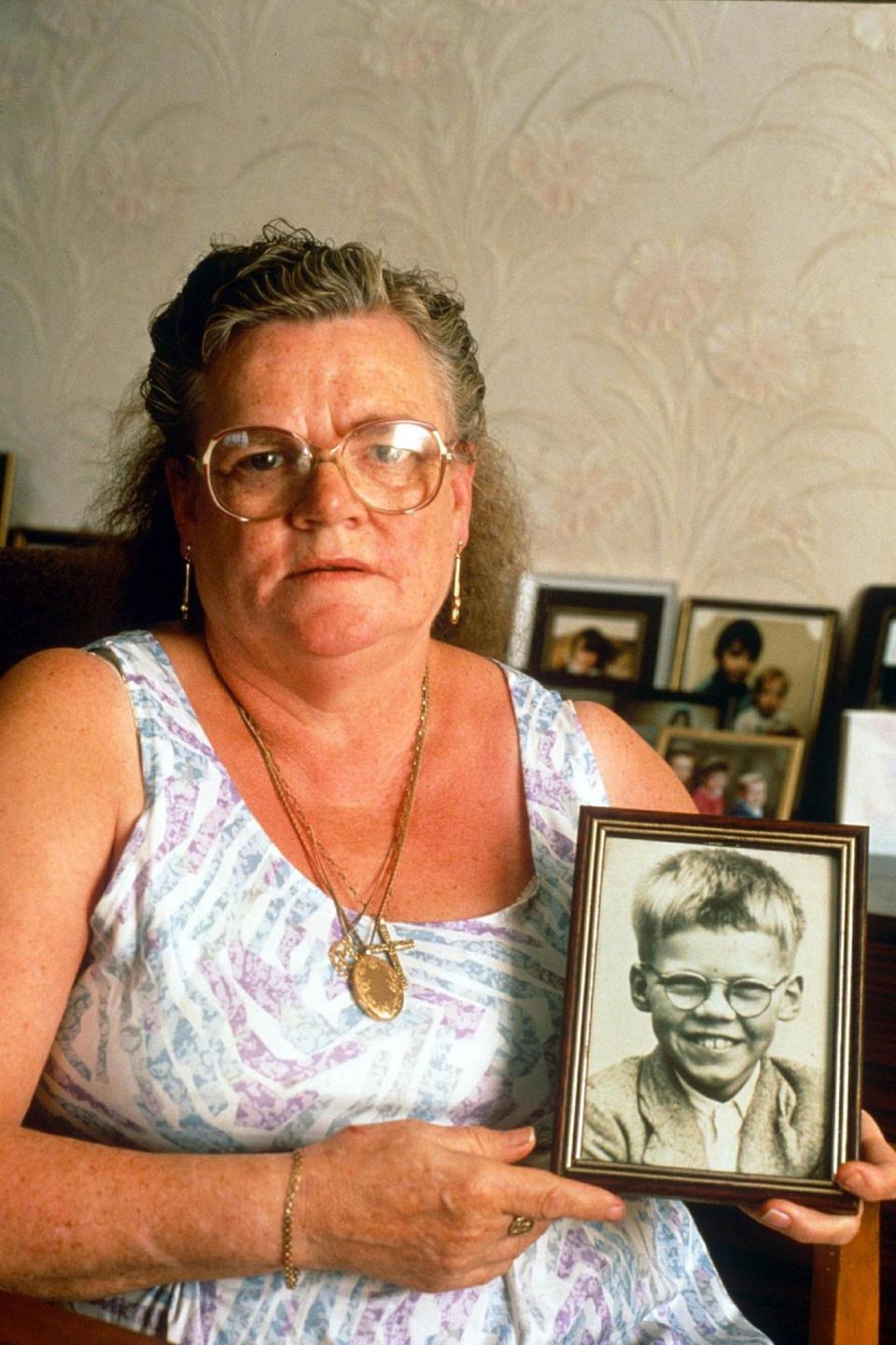 Winnie Johnson, mother of Keith Bennett, in 1992. (Rex Features)