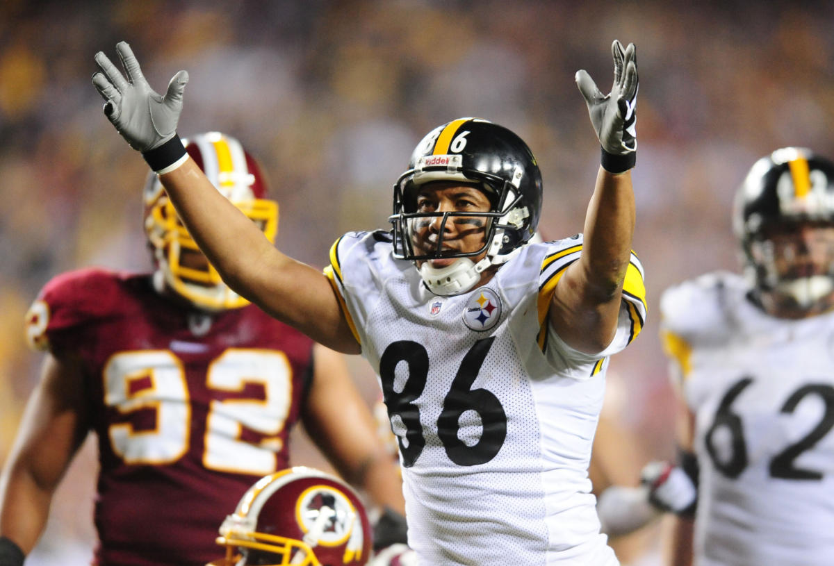 Steelers' Ward reaches 1,000 career catches