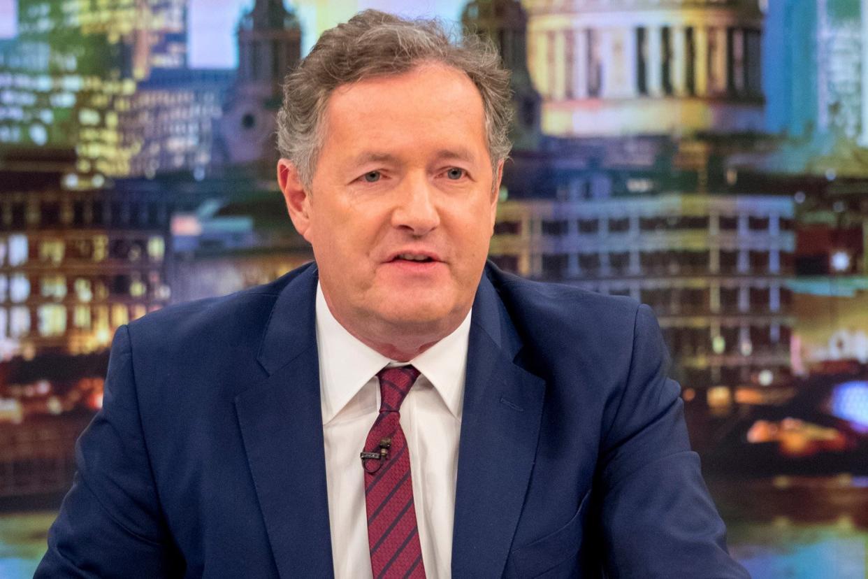 Concerned: Piers Morgan tweeted a picture of his son in hospital: Ken McKay/ITV/Rex