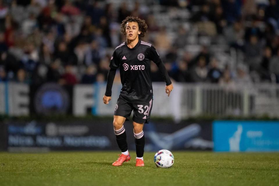 Noah Allen, a 17-year-old from Pembroke Pines had the assist on Gonzalo Higuain’s goal in Inter Miami’s 2-1 win over Charlotte FC in the Carolina Challenge Cup.