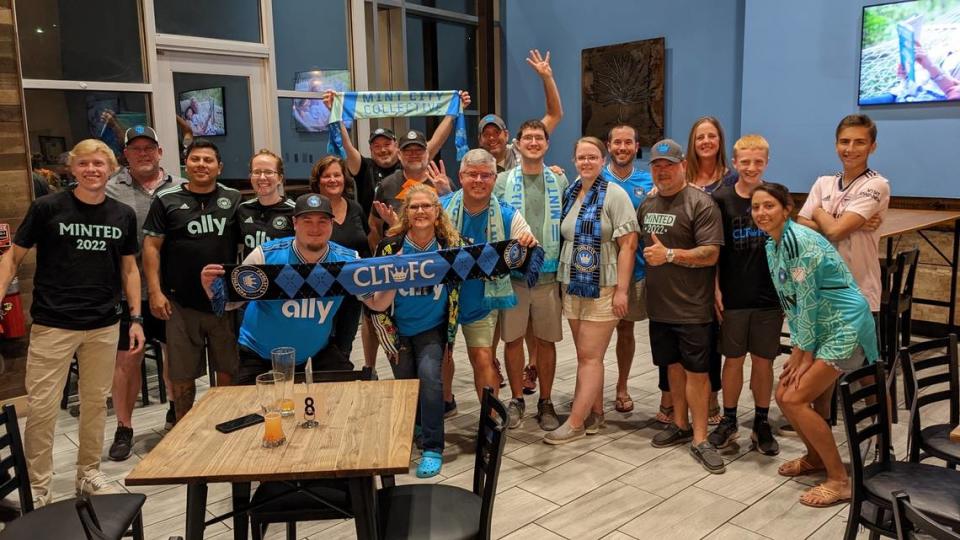 Charlotte FC fans gather at Twenty-Six Acres Brewing in Concord.