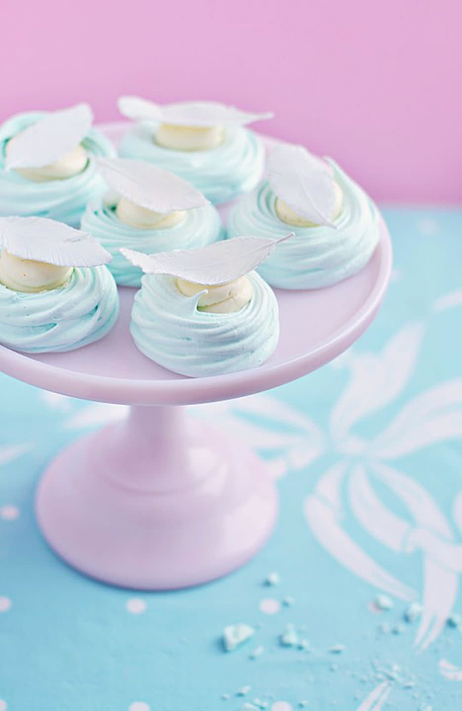 Pastel Meringue Nests