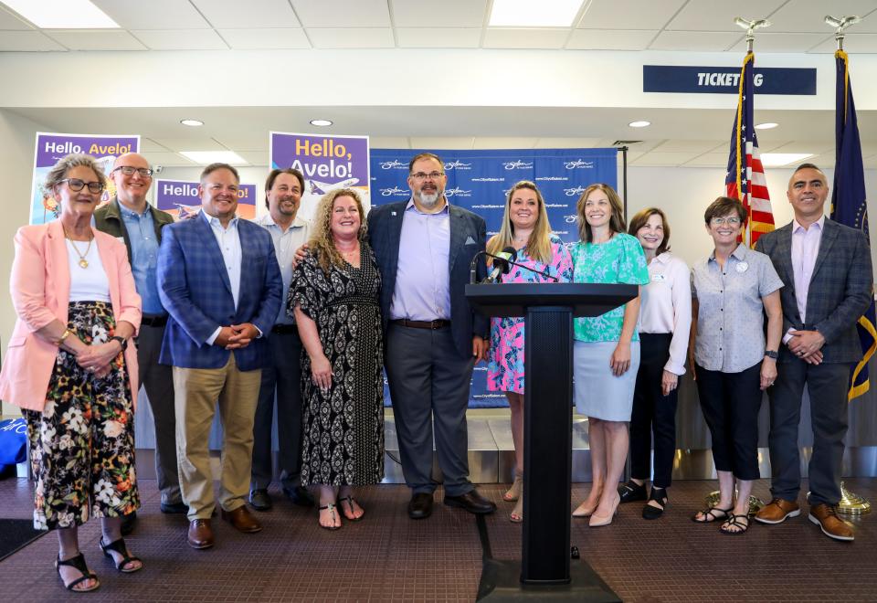 City officials and Avelo Airlines on Thursday announced Avelo will bring commercial flights to the Salem Airport starting in October.