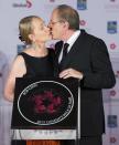 Music Producer Bob Ezrin kisses his wife Jan during Canada's Walk of Fame induction ceremonies in Toronto, September 21, 2013. REUTERS/Mark Blinch (CANADA - Tags: ENTERTAINMENT)