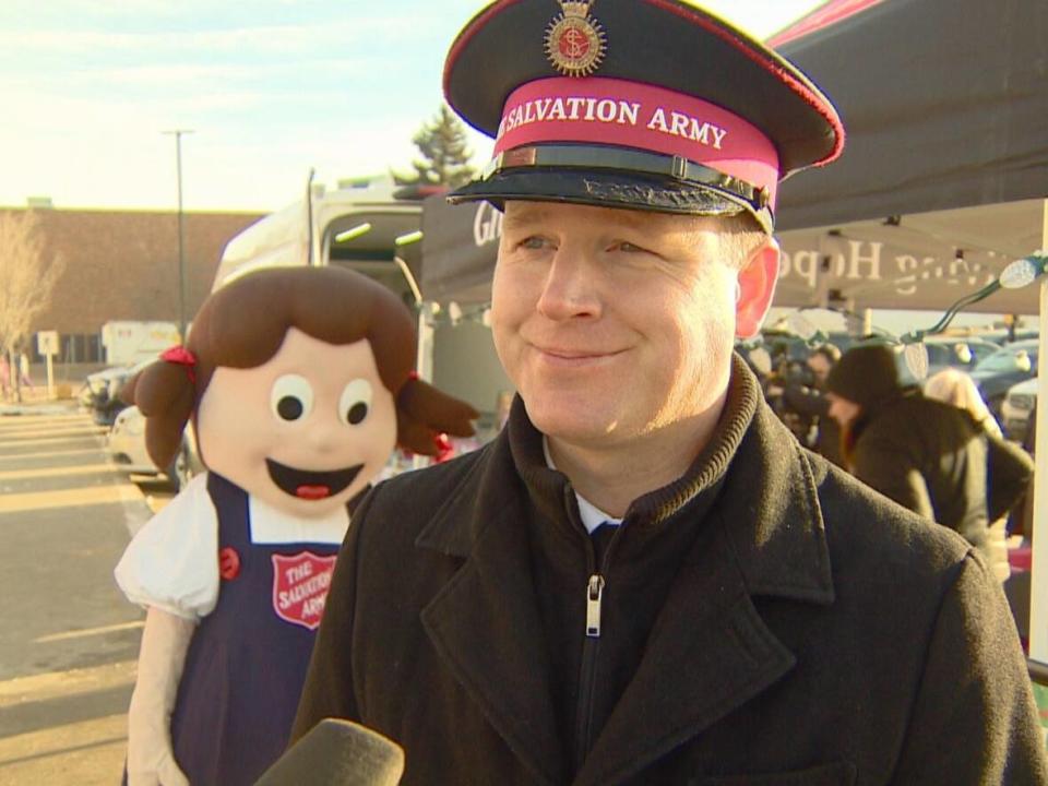 The COVID-19 pandemic has created a need for help that the Salvation Army hasn't seen before, said Jamie Locke, Salvation Army Alberta division spokesperson. (Scott Neufeld/CBC - image credit)