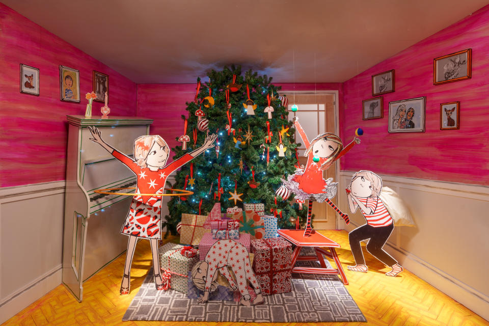 Fenwick Newcastle’s Christmas windows are based around Lauren Child’s children’s books.