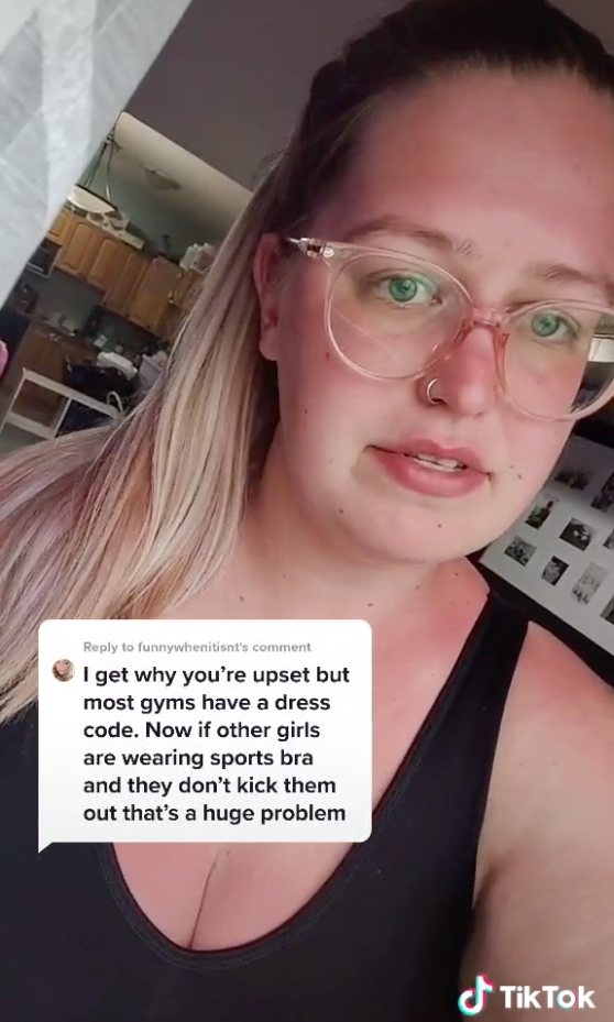 Woman's fury after being asked to leave gym over her sports bra