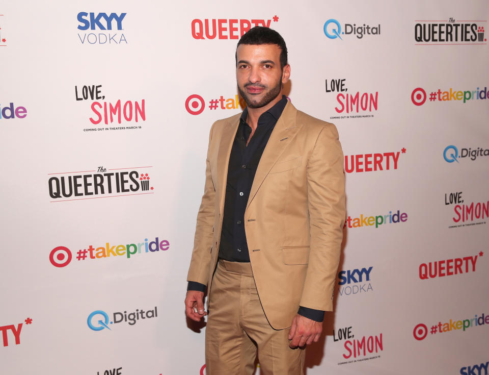 LOS ANGELES, CA - FEBRUARY 27:  Haaz Sleiman attends the Queerty presents "The Queerties" Award Reception on February 27, 2018 in Los Angeles, California.  (Photo by Christopher Polk/Getty Images for Queerty)