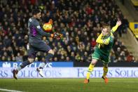 Football Soccer - Norwich City v Tottenham Hotspur - Barclays Premier League - Carrow Road - 2/2/16 Tottenham's Hugo Lloris saves a shot from Norwich's Steven Naismith Action Images via Reuters / Paul Childs Livepic EDITORIAL USE ONLY. No use with unauthorized audio, video, data, fixture lists, club/league logos or "live" services. Online in-match use limited to 45 images, no video emulation. No use in betting, games or single club/league/player publications. Please contact your account representative for further details.