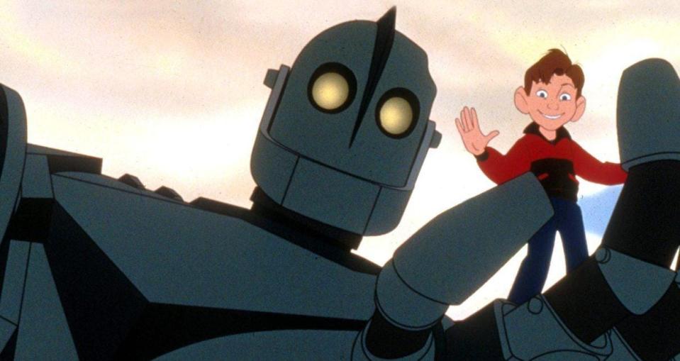 A scene is shown from 1999's "The Iron Giant."