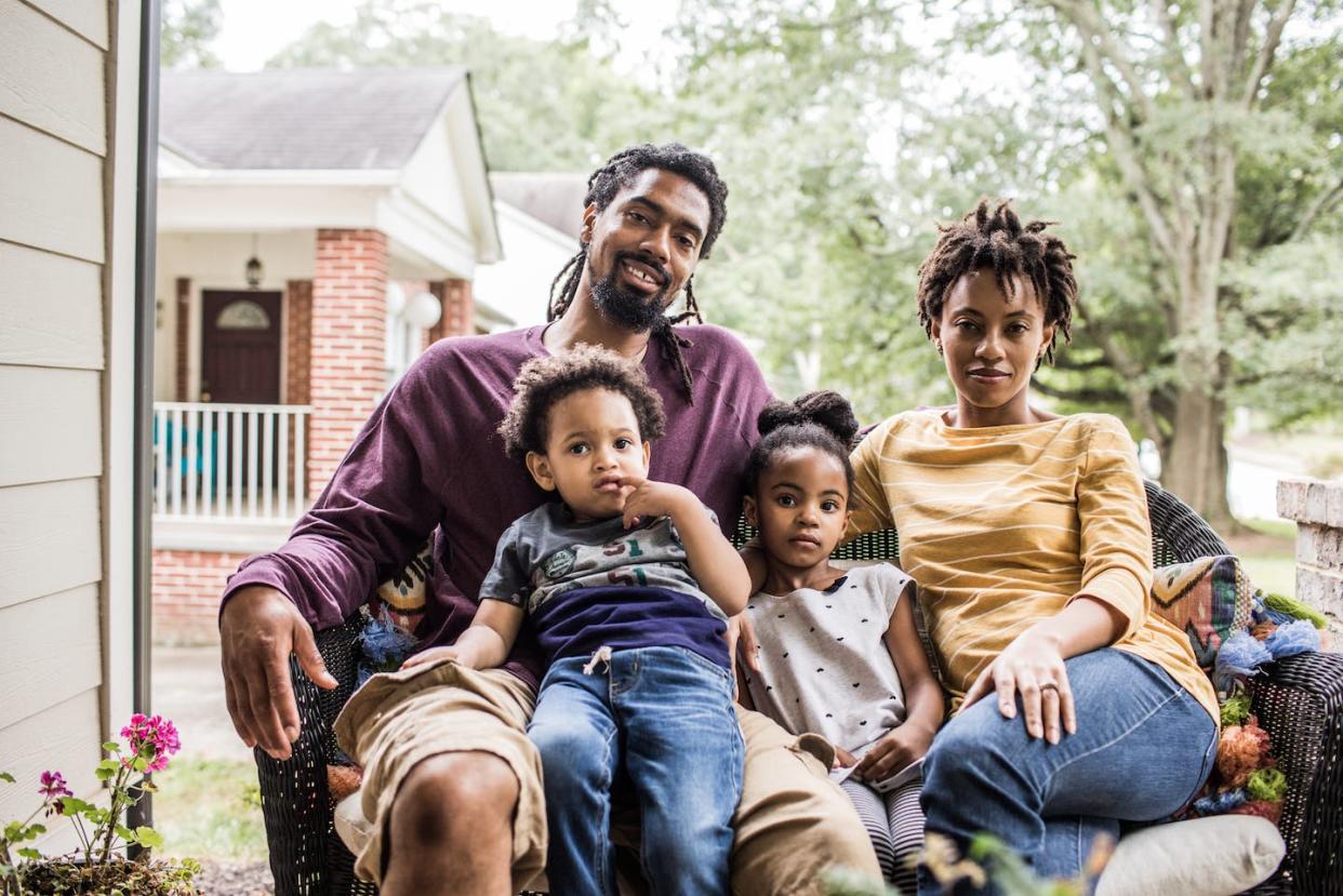 The popular image of Black men is skewed in America. <a href="https://www.gettyimages.com/detail/photo/portrait-of-family-in-front-of-suburban-home-royalty-free-image/844406156?adppopup=true" rel="nofollow noopener" target="_blank" data-ylk="slk:MoMo Productions/Getty Images;elm:context_link;itc:0;sec:content-canvas" class="link ">MoMo Productions/Getty Images</a>
