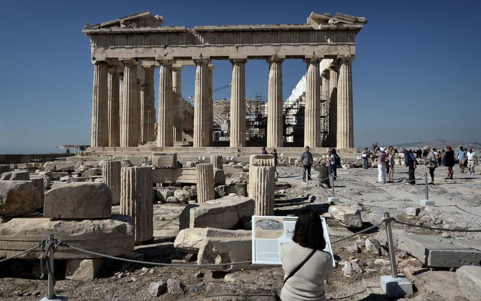 The Parthenon Temple at the Acropolis in Athens - Louisa Gouliamaki/AFP