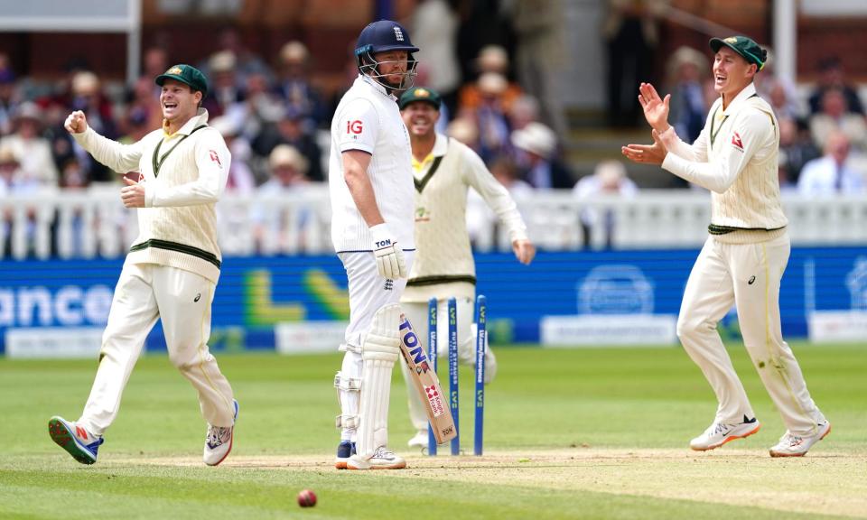 <span>A new season of the Prime Video documentary The Test lifts the lid on Australian players’ reactions to last year’s Ashes drama. </span><span>Photograph: Mike Egerton/PA</span>