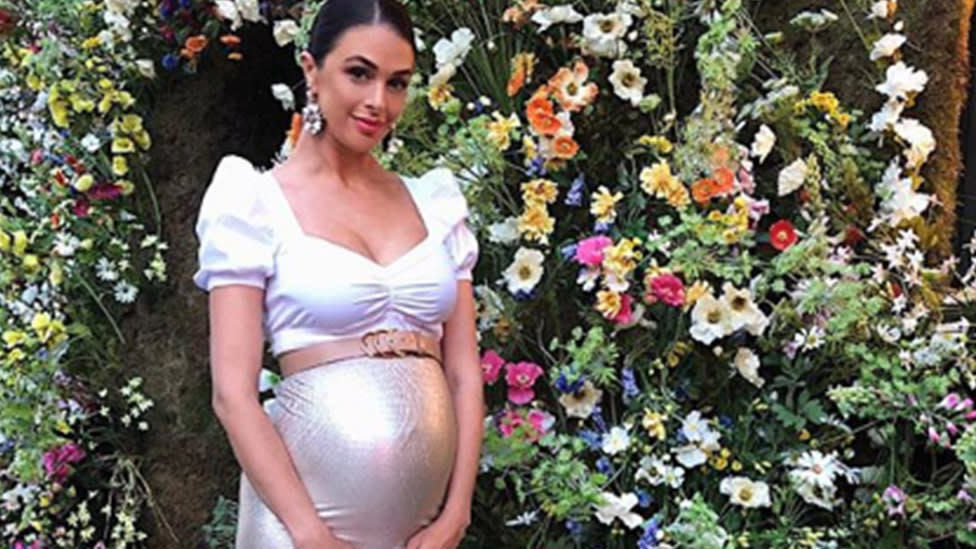 Bachelor star Emily Ghougassian (née Simms) has been discharged from hospital after giving birth to her first child, daughter Laila, seven weeks early. Photo: Instagram/emilyghougassian.