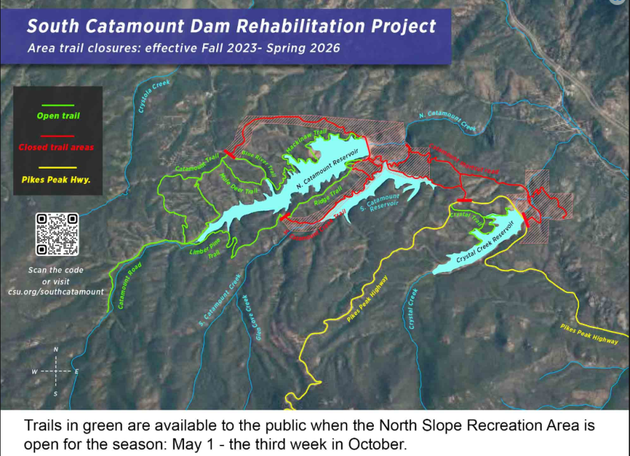 Pikes Peak dam rehabilitation project and trail closures
