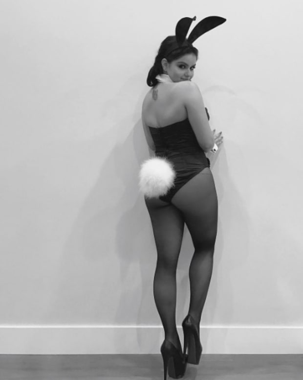 Ariel Winter se disfrazó como una Conejita de Playboy.