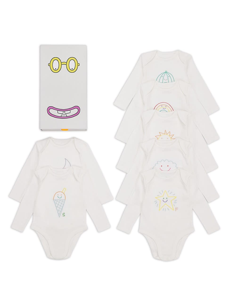 <p><a href="https://go.redirectingat.com?id=74968X1596630&url=https%3A%2F%2Fwww.saksfifthavenue.com%2Fproduct%2Fstella-mccartney-kids-baby-s-7-pack-weather-embroidery-bodysuit-set-0400018388942.html&sref=https%3A%2F%2Fwww.townandcountrymag.com%2Fstyle%2Fhome-decor%2Fg45376184%2Fbest-baby-shower-gifts%2F" rel="nofollow noopener" target="_blank" data-ylk="slk:Shop Now;elm:context_link;itc:0;sec:content-canvas" class="link rapid-noclick-resp">Shop Now</a></p><p>Baby's 7-Pack Weather Embroidery Bodysuit Set</p><p>saksfifthavenue.com</p><p>$182.00</p>