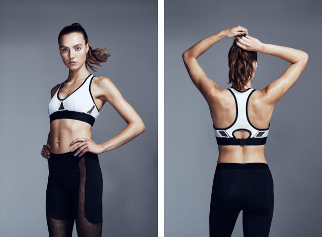 Intel Curie opens vents in Chromat's sports bra to keep you cool