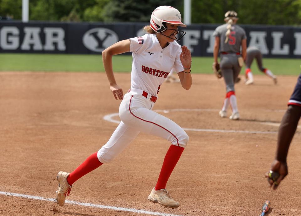 Spanish Fork plays Bountiful in the 5A softball championship game at the Miller Park Complex in Provo on Friday, May 26, 2023. Spanish Fork won 8-4. | Kristin Murphy, Deseret News