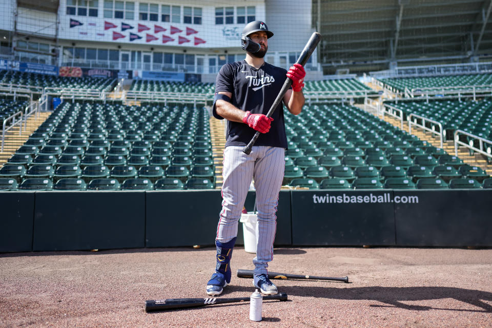 Joey Gallo #13 of the Minnesota Twins is on a new MLB team in 2023