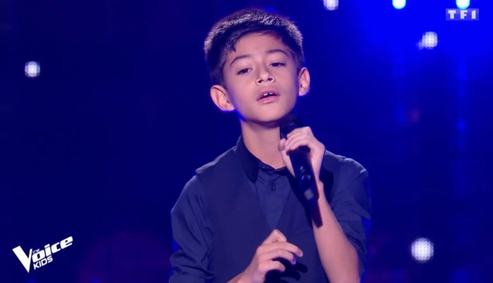 Ilan dans The Voice Kids - Capture d'écran TF1