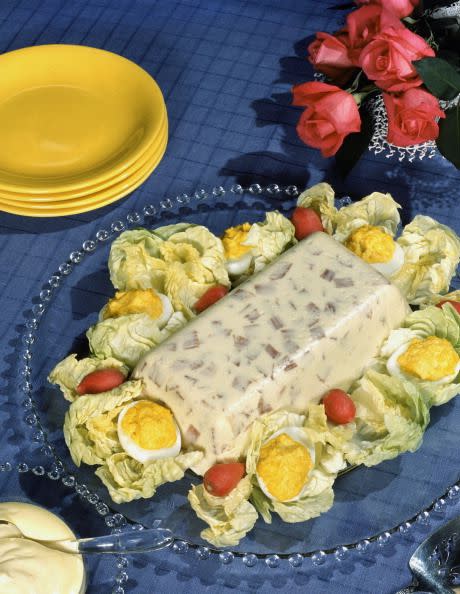 <p>You wouldn't even think about skipping this gelatin creation at your summer BBQ. Bonus points if fish was mixed in, like in this Jell-O loaf. </p>