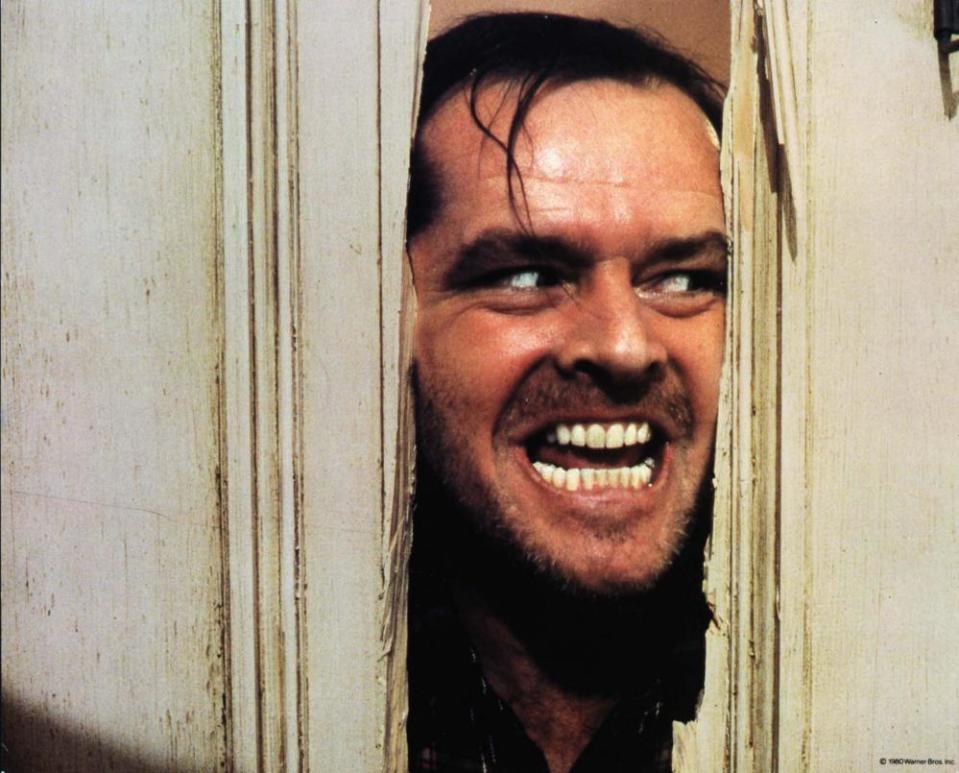 Jack Nicholson in The Shining, directed by Stanley Kubrick