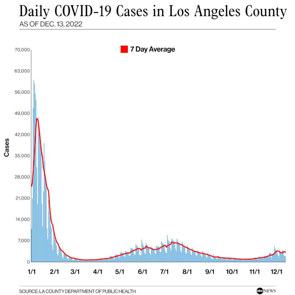 PHOTO: Daily COVID-19 Cases in Los Angeles County (LA County Department of Public Health)