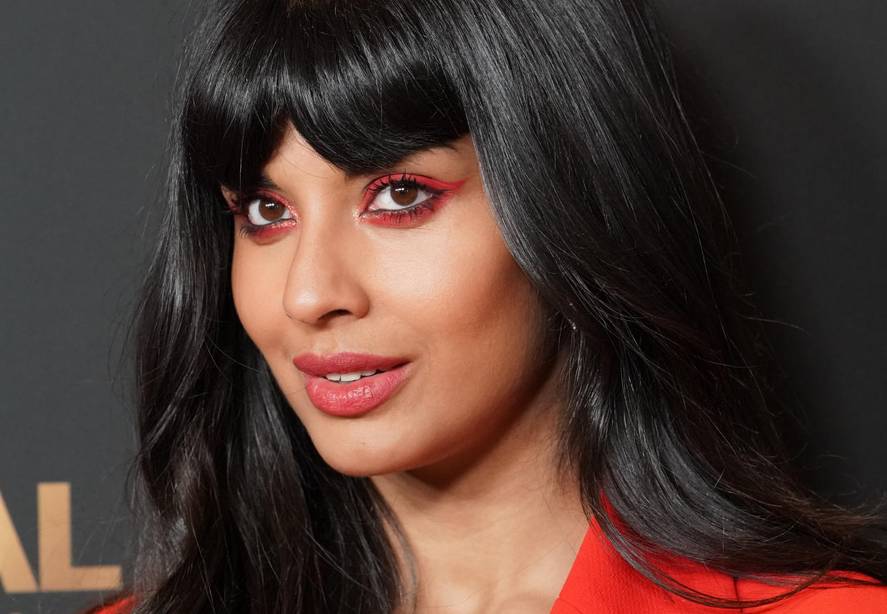 WEST HOLLYWOOD, CALIFORNIA - AUGUST 13: Jameela Jamil attends the NBC and Universal EMMY nominee celebration at Tesse Restaurant on August 13, 2019 in West Hollywood, California. (Photo by Rachel Luna/WireImage)