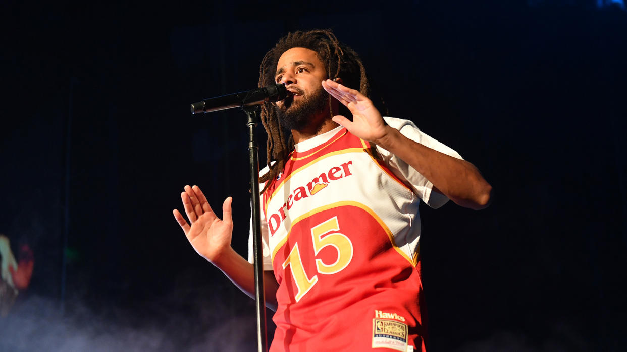 J. Cole is bringing his basketball talents to Canada. (Photo by Paras Griffin/Getty Images)