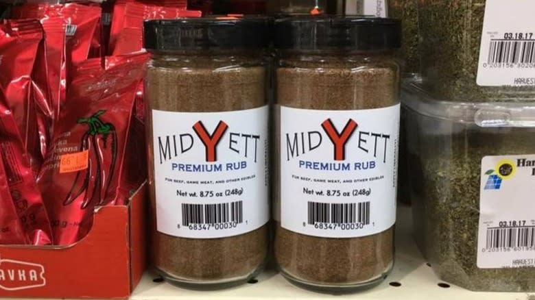 jars of Midyett Premium Rub