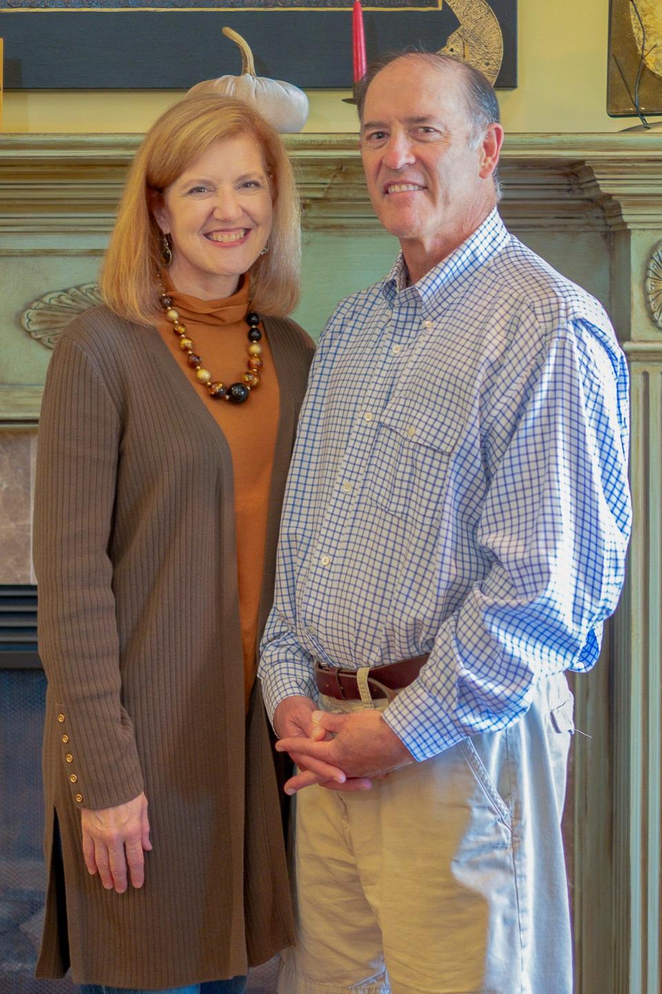 Ginger and Patrick Haynes love the open floor plan of their new home.