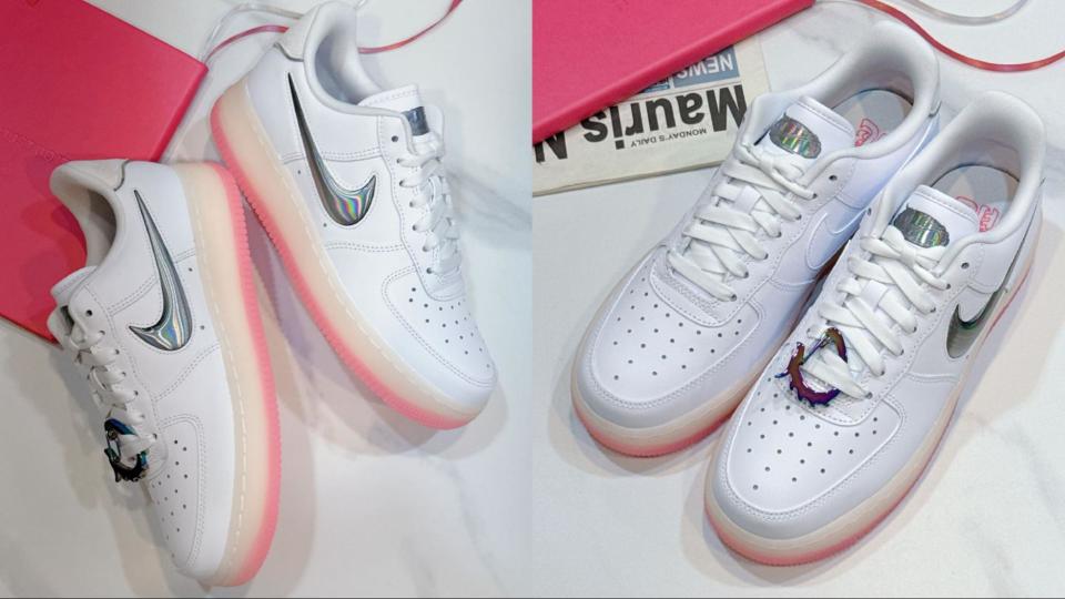 NIKE AF1穿上龍年新裝，可拆式龍型鈎環，隨心所欲穿搭。