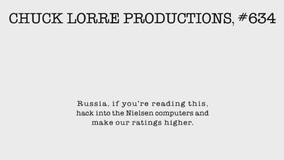 Chuck Lorre Vanity Card