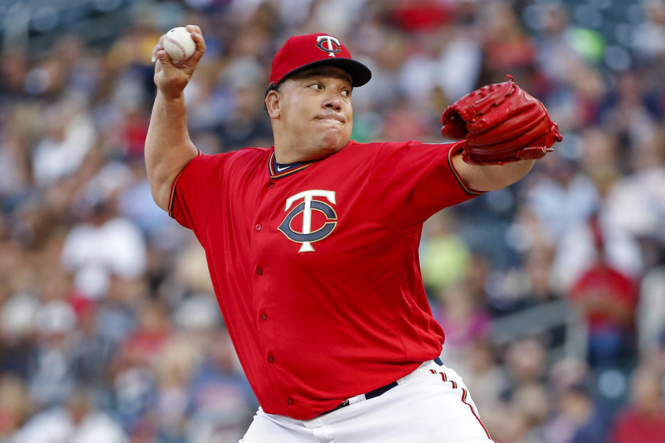 Bartolo Colon became the oldest pitcher in Minnesota Twins history to throw a complete game. (AP)