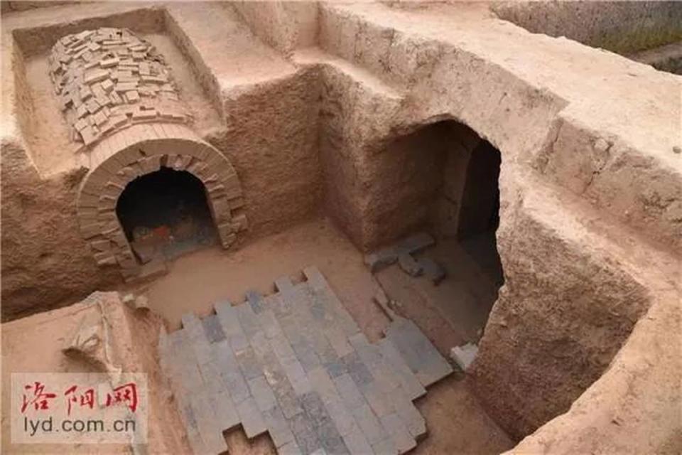 The massive tombs included a burial chamber oriented toward the north and a tomb passage oriented to the south, according to experts. Luoyang Archaeological Research Institute via the Chinese Academy of Social Sciences