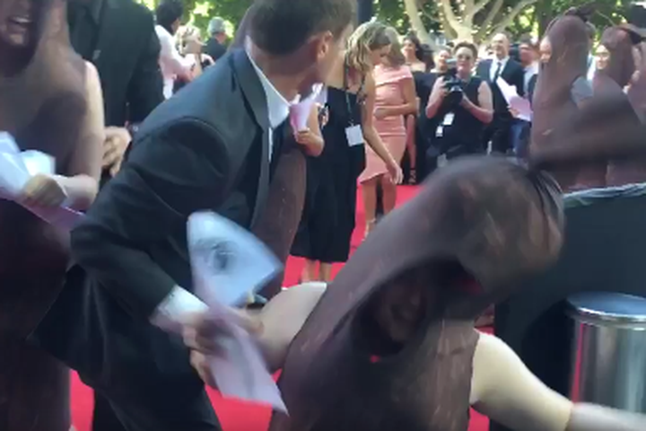 Sausages... crashed annual Aacta Awards in Australia - Credit: Twitter