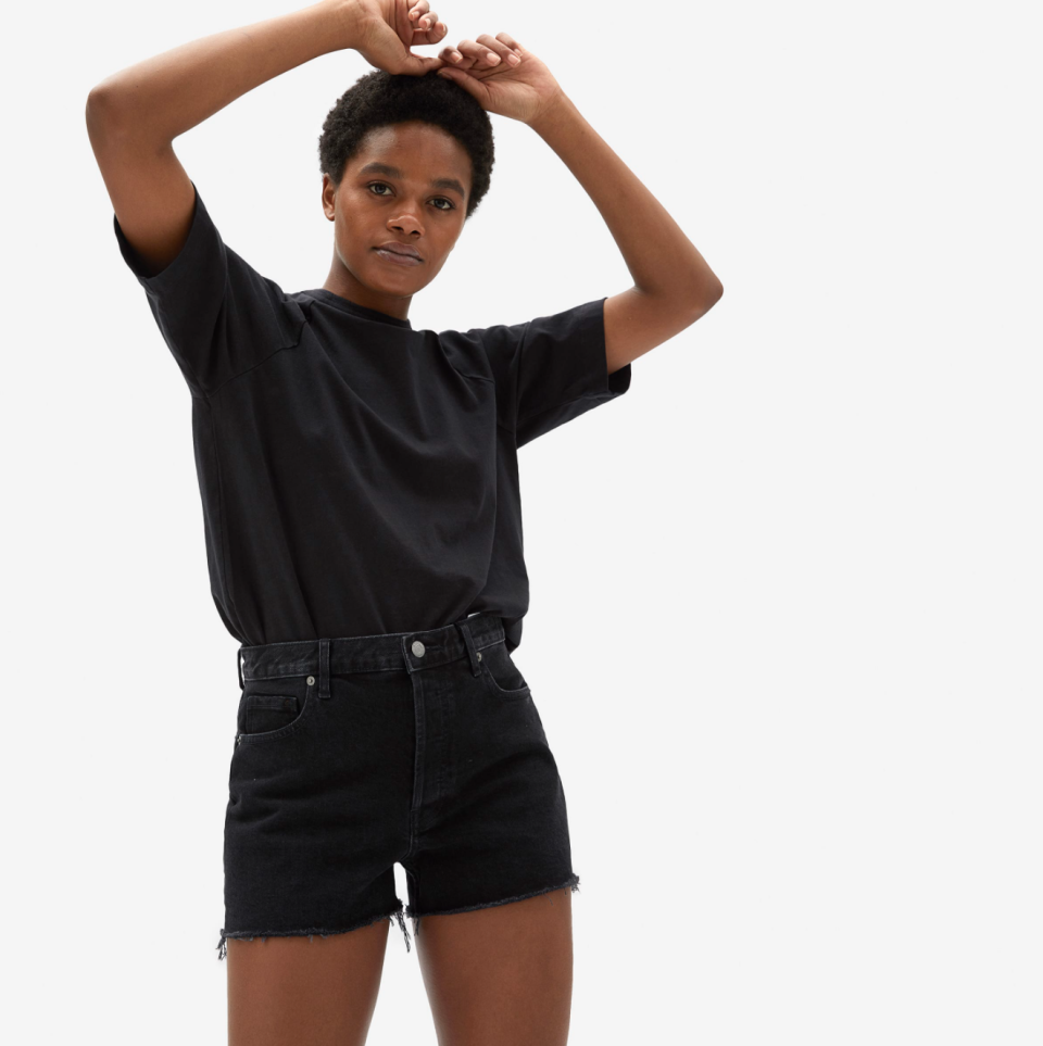 The Cheeky Denim Short. Image via Everlane.